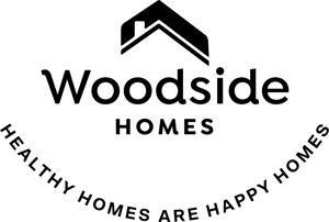 Woodside Homes Healthy Homes are Happy Homes Smiling Logo